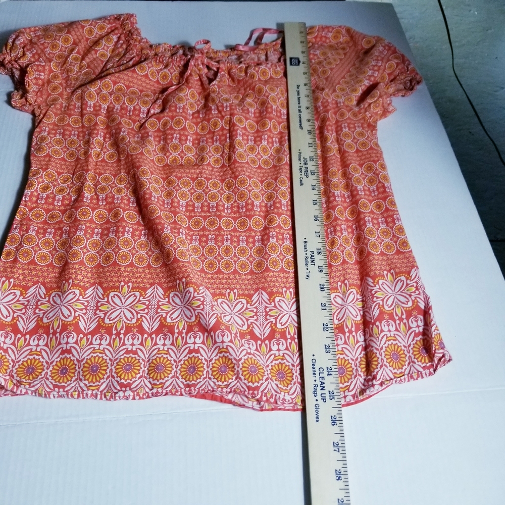 IZOD BOHO STYLE BLOUSE SIZE LARGE - Picture 6 of 14
